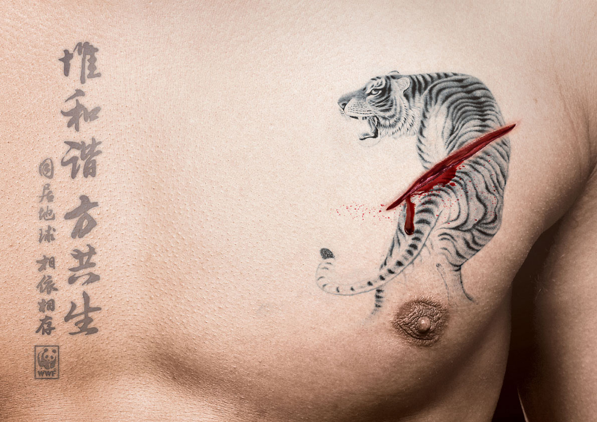 WWF Tiger Tattoo Eagle